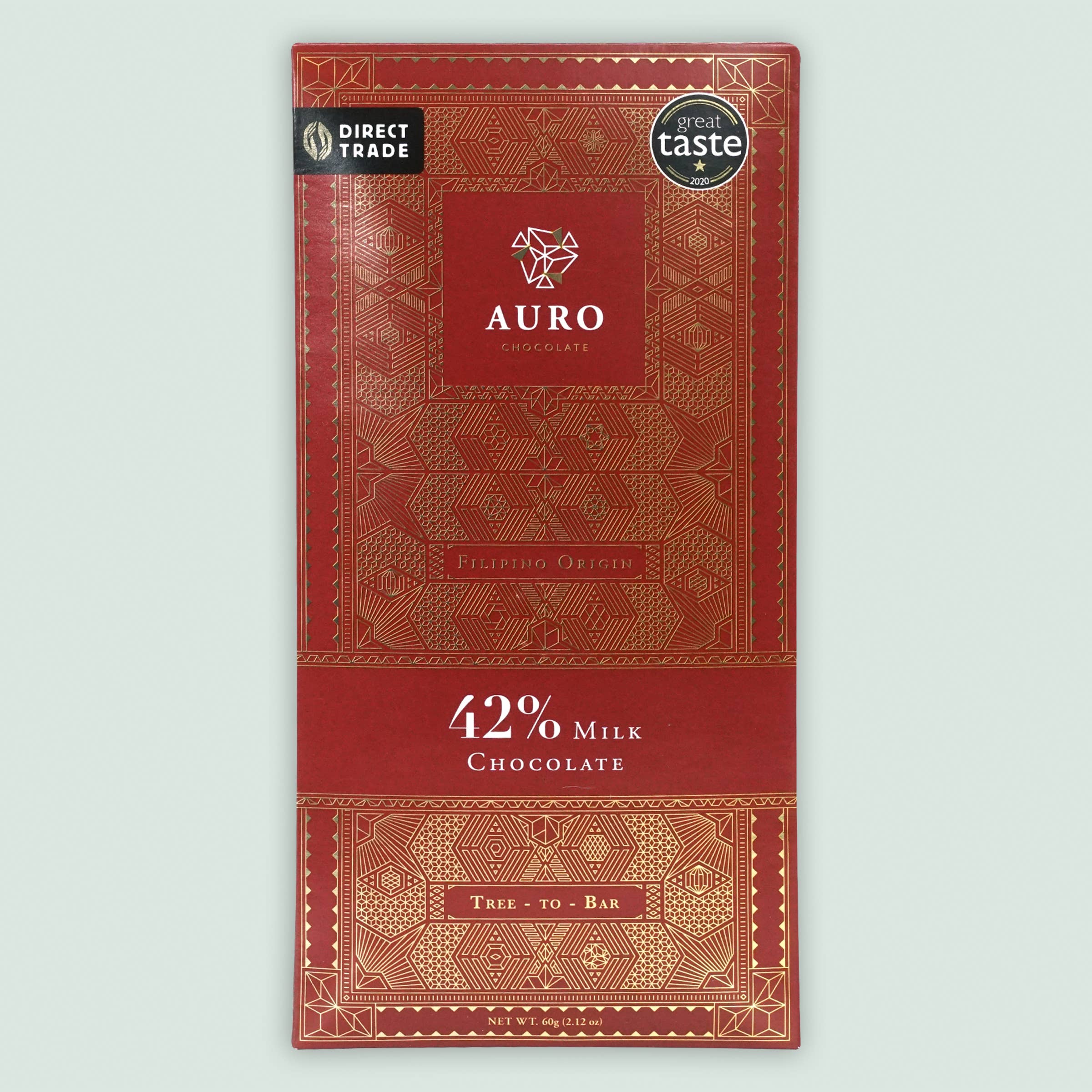 Auro Milk Chocolate Bar 42% (Filipino Origin)