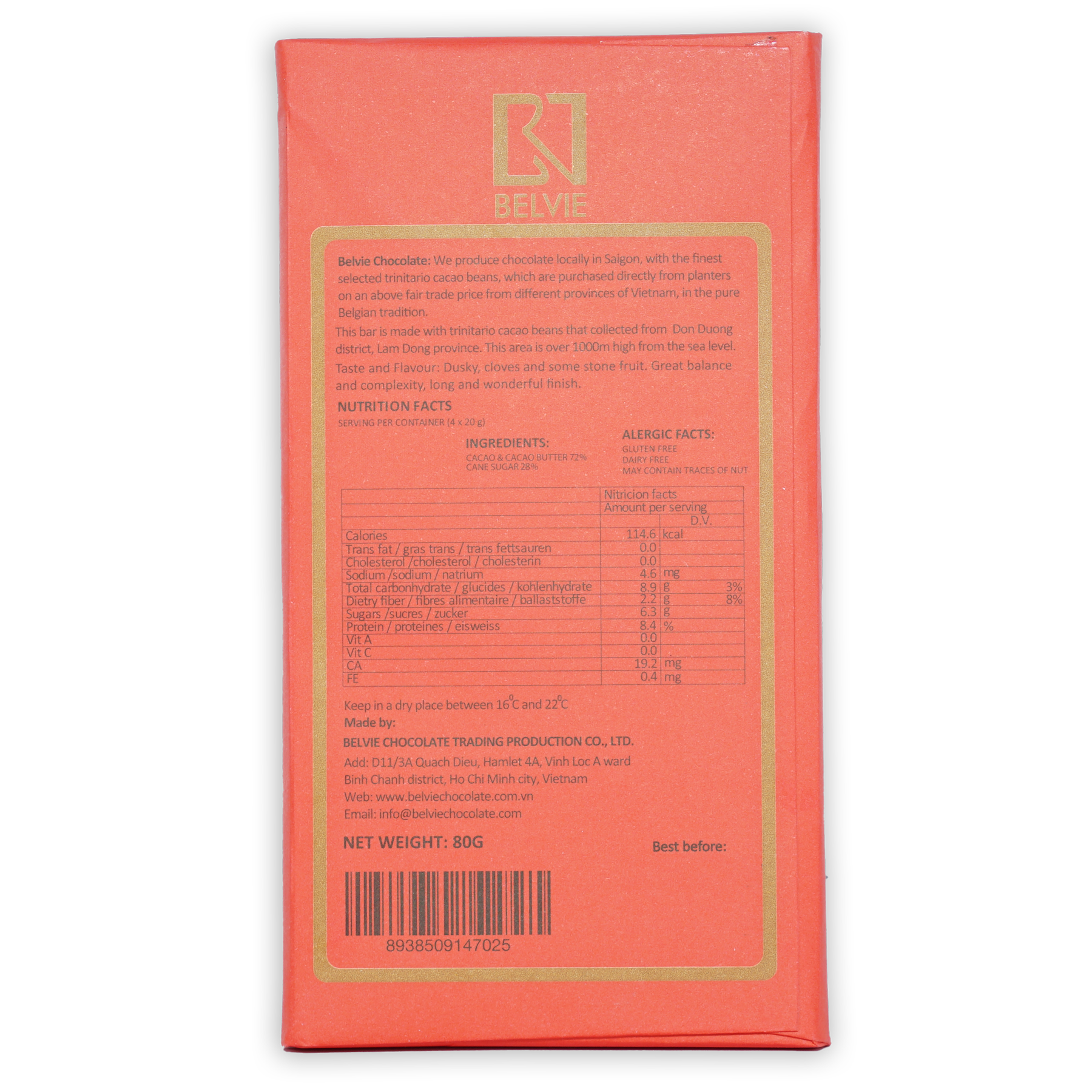 Belvie Dark Don Duong 72%