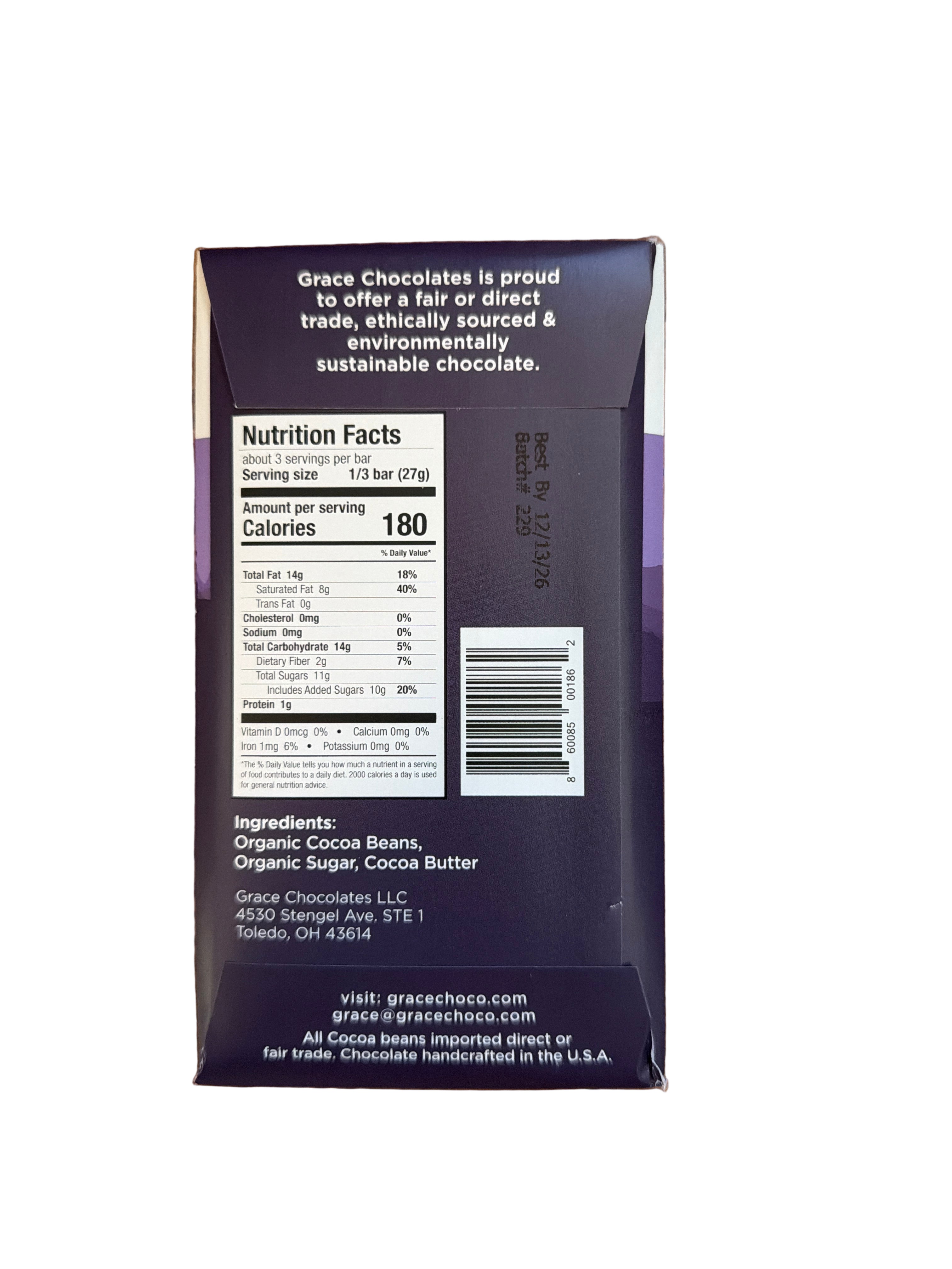 GRACE 67% Peru Dark Chocolate