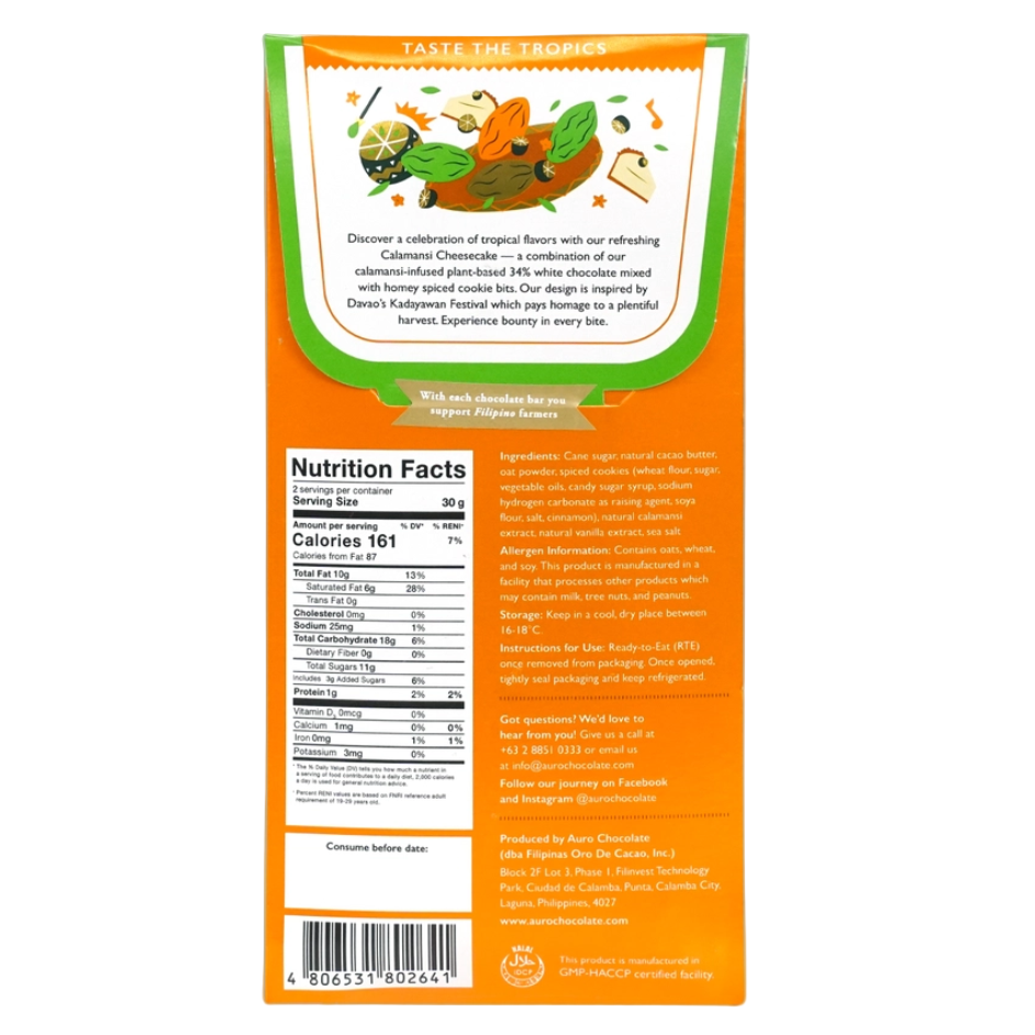 AURO White Chocolate Calamansi Cheesecake