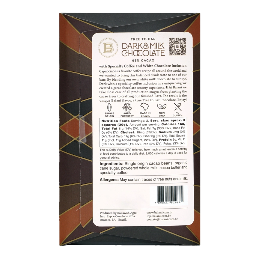 BAIANI Brazilian Cappuccino Chocolate