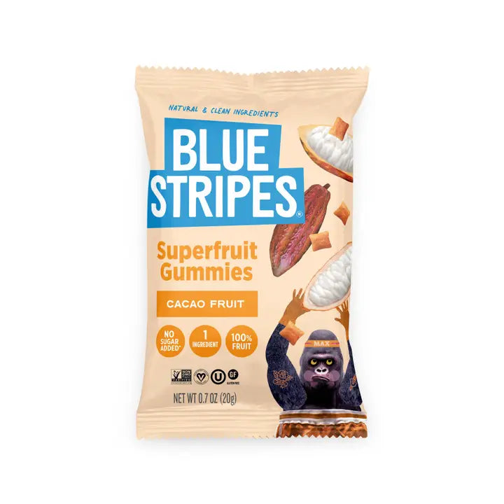 BLUE STRIPES Super Fruit Gummies - Cacao Fruit
