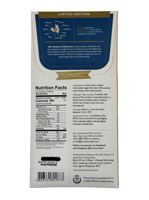 AURO RESERSVE 50% Regalo Dark Milk Chocolate