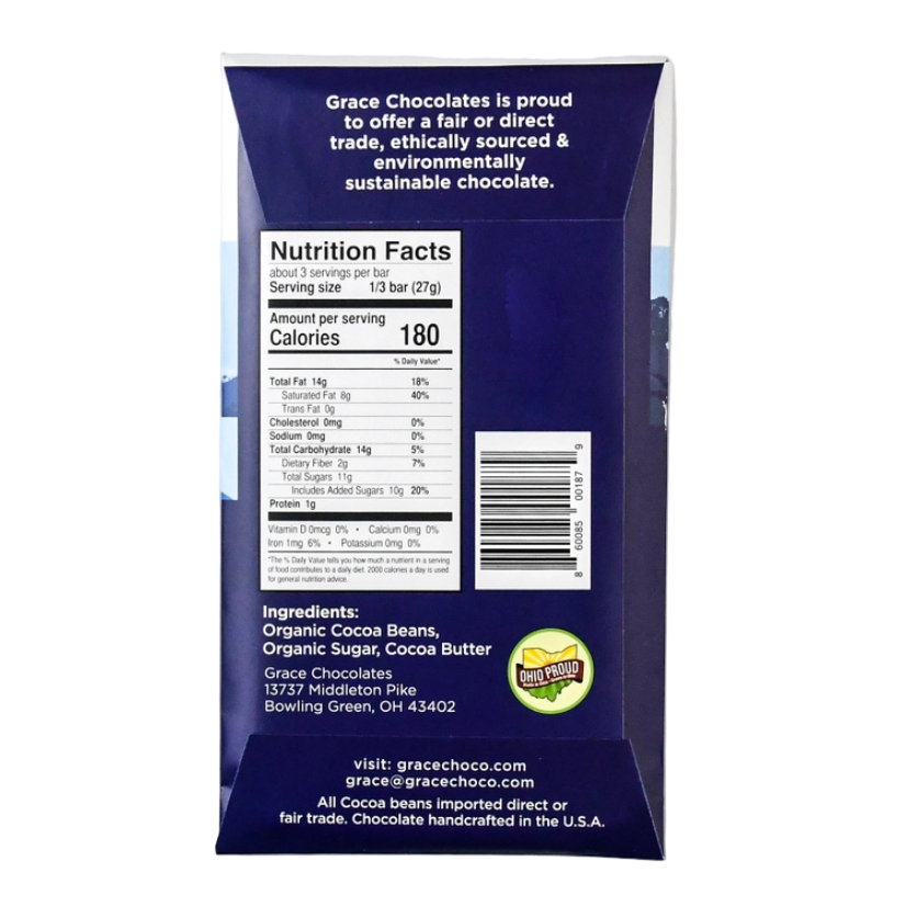 GRACE CHOCOLATE Dark Chocolate Fiji