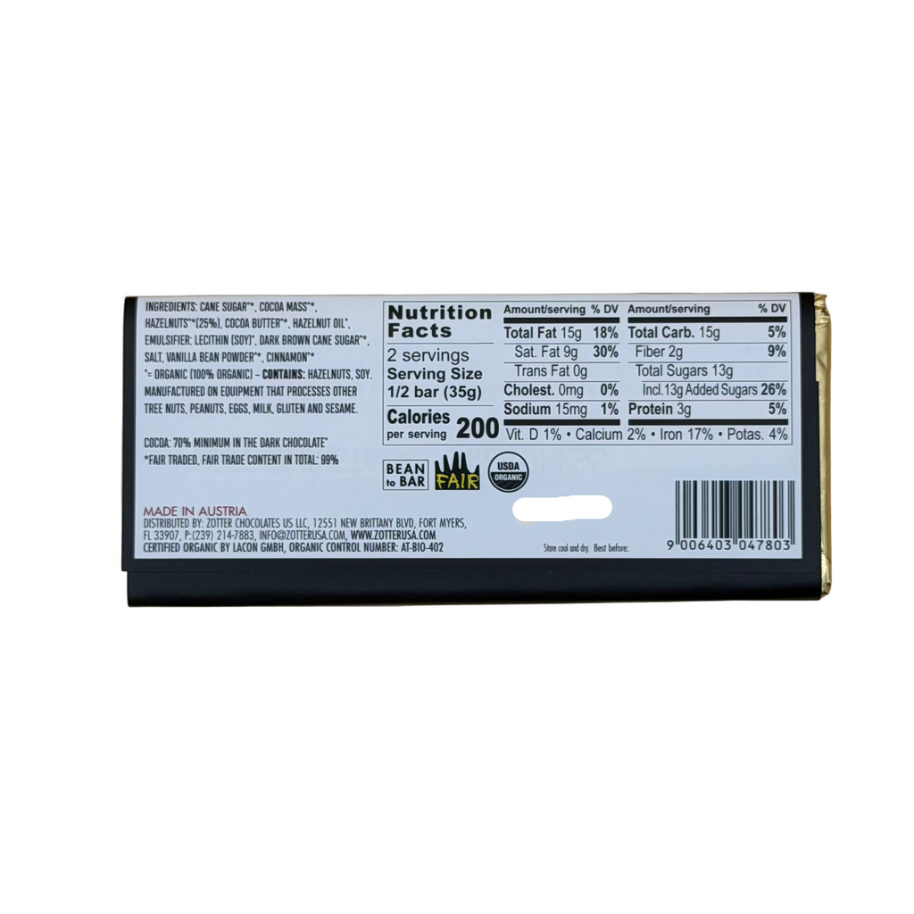 ZOTTER Sweet Christmas (Filled Chocolate Bar)