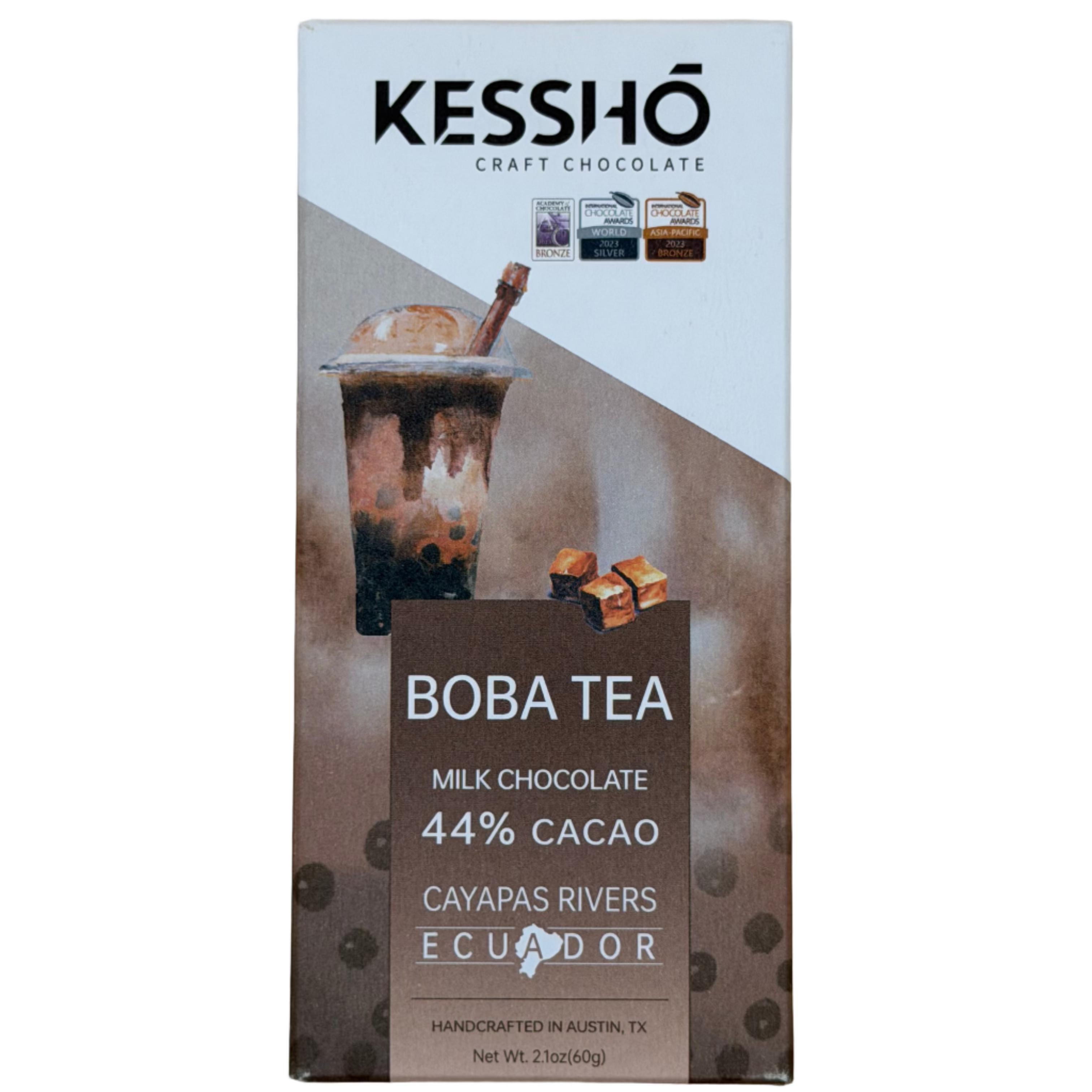 KESSHO Boba Tea 44% Milk Chocolate Bar