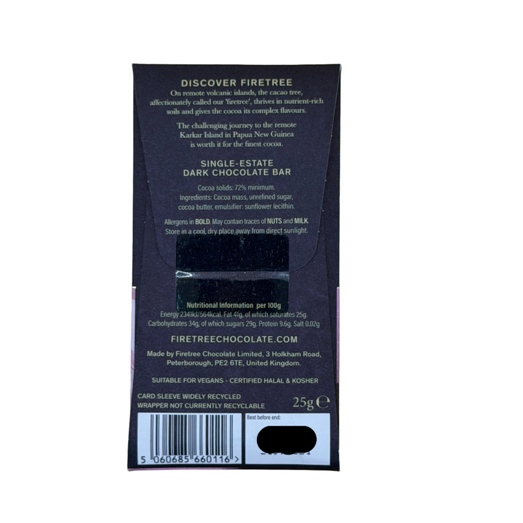 FIRETREE 72% Papua New Guinea Dark Mini