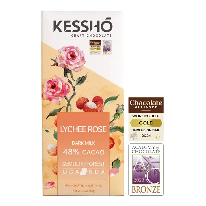 KESSHO 48% Dark Milk Lychee Rose