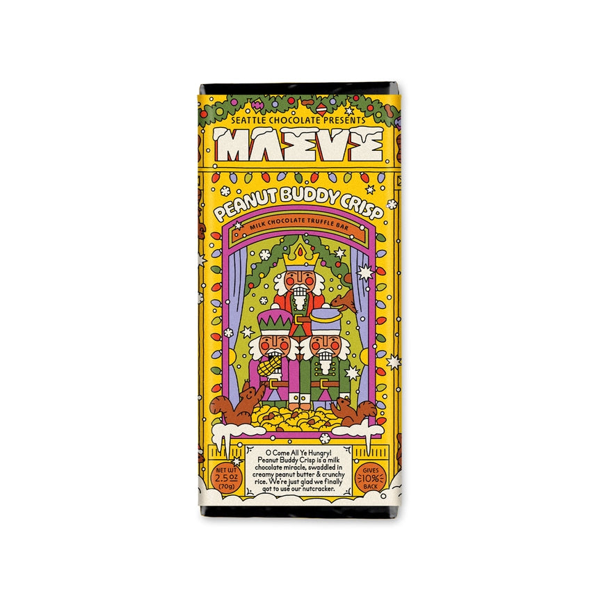 MAEVE Peanut Buddy Crisp Truffle - Holiday Bar