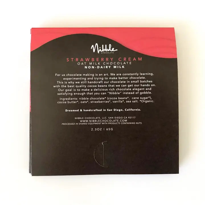 NIBBLE Strawberry Cream Oat Milk Chocolate