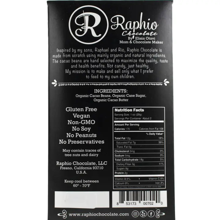 RAPHIO CHOCOLATE 72% Ecuador