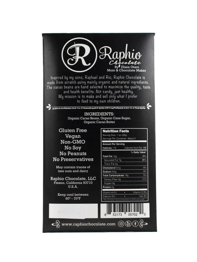 RAPHIO 72% Madagascar Dark Chocolate
