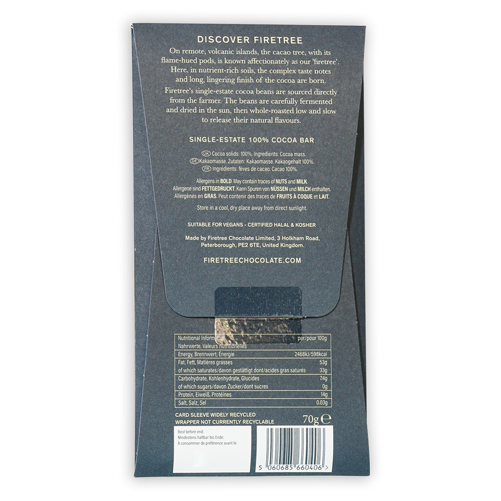 Firetree Dark Solomon Island 100% (Volcanic Chocolate)