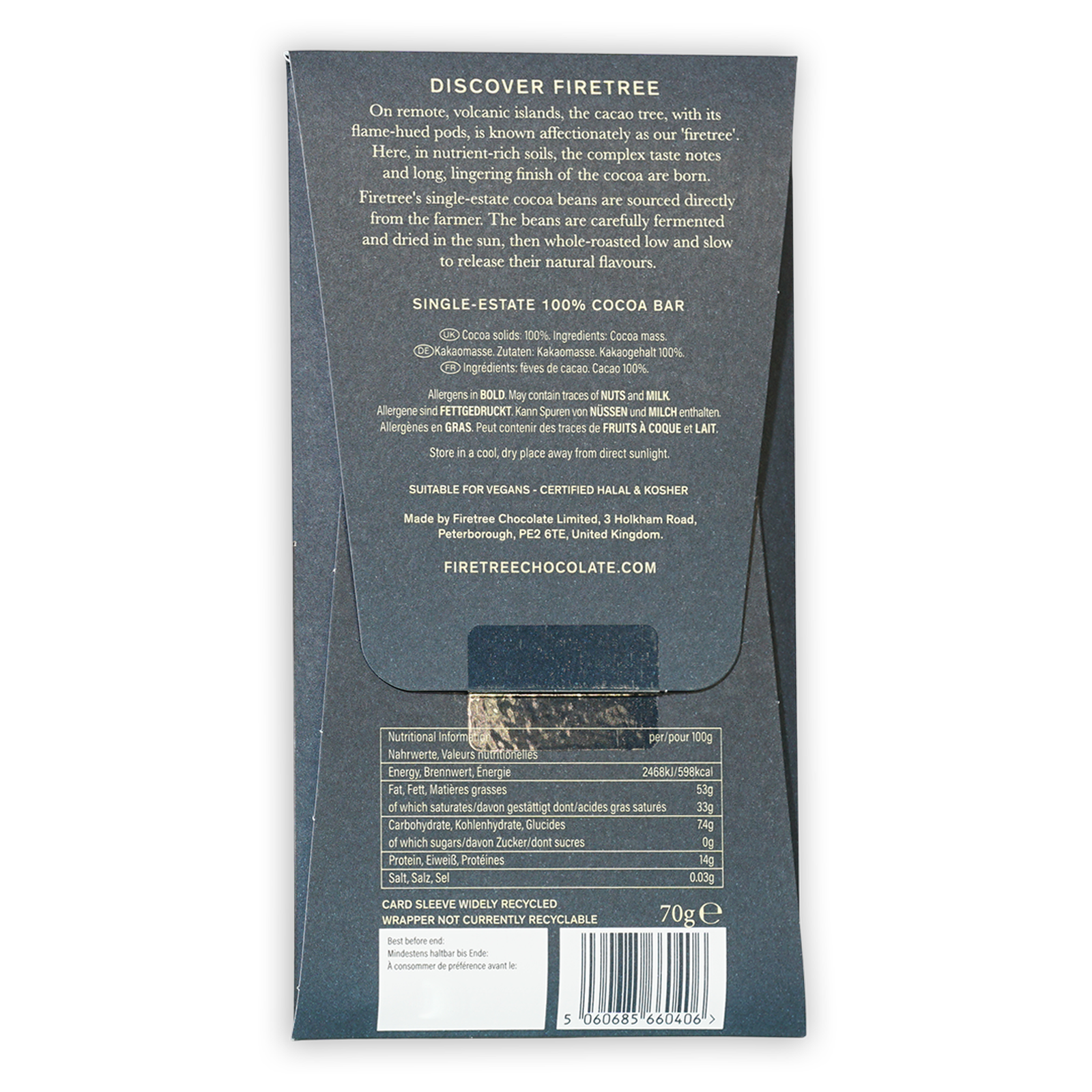 Firetree Dark Solomon Island 100% (Volcanic Chocolate)