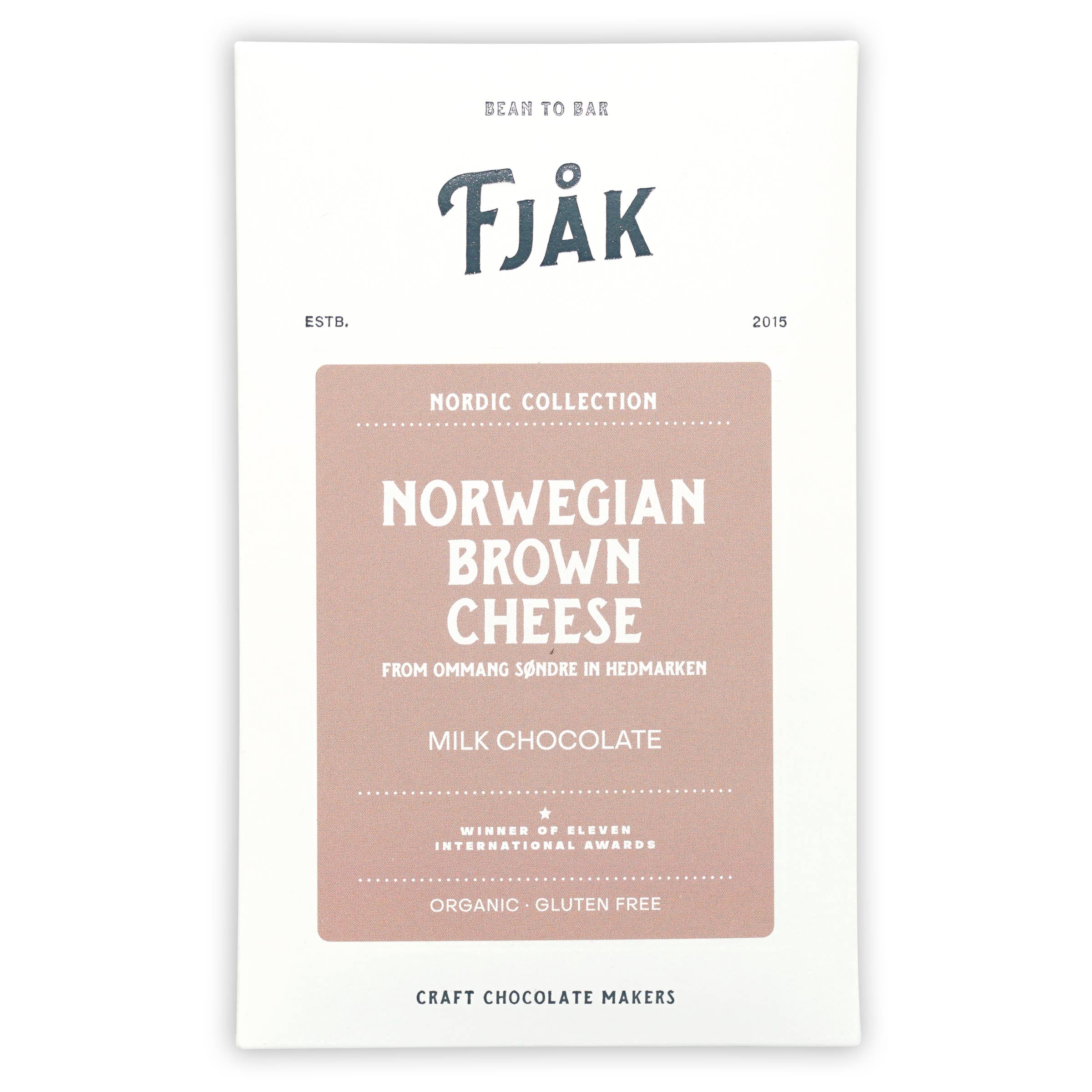 Fjak Milk Chocolate Bar w/ Brown Cheese 45% (Nordic Series)