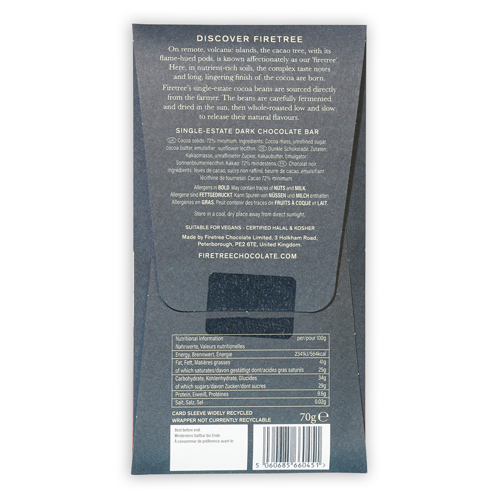 Firetree Vanuatu Malekula Island 72% (Volcanic Chocolate)